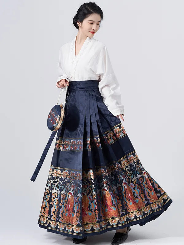 Ancient Chinese Costume Ming Dynasty Hanfu Skirt