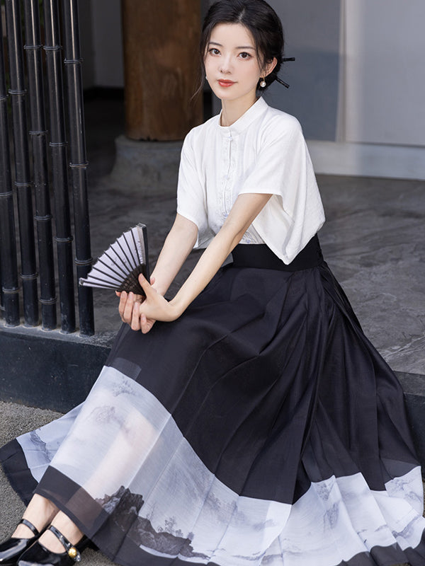 Modern Chinese Outfit Female Ming Style Dress