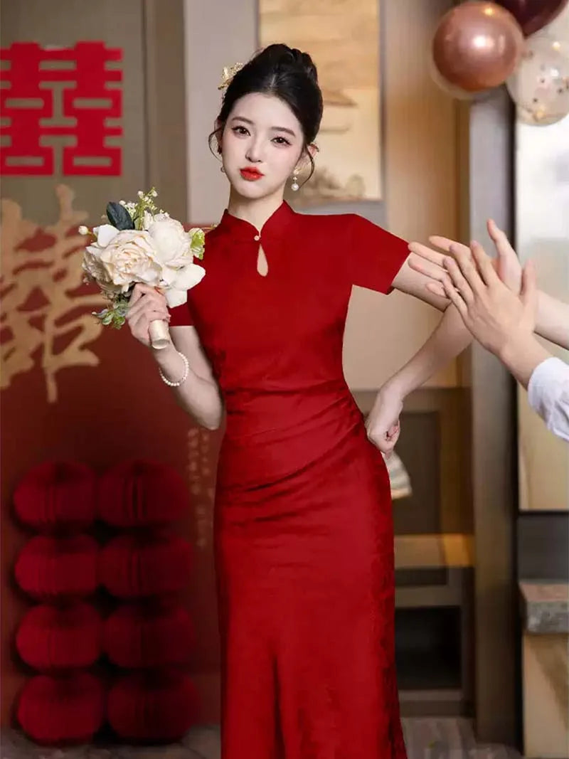 Modern Qipao Wedding Dress