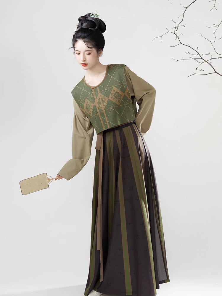 Modern Tang Style Hanfu Dress for Women