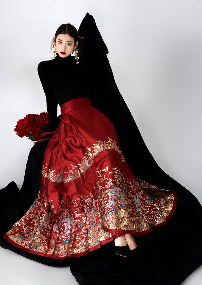 Scenic Beauty | 2-Pieces Modern MaMian Skirt Set (江山如画)