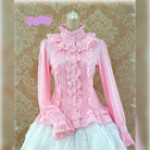 Stand Coallr Silk Retro Lolita Blouse