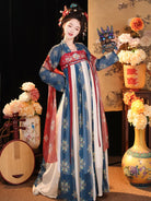 Elegant real Tang Dynasty clothing with flowing ruqun and pastel restoration design
