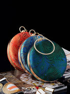 Vintage Chinese Style Small Round Evening Bag Women