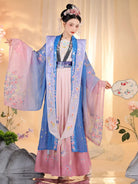 Song dynasty clothing xiapei hanfu ruqun with embroidered details and elegant wedding style