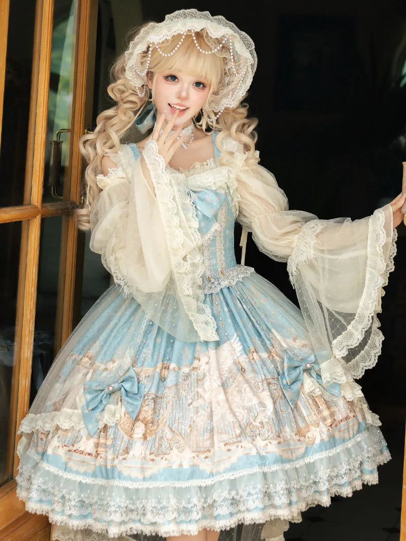 Sweetie Angel unicorn Lolita dress with classic silhouette and dreamy details