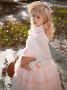Sweetlolita JSK dress set with pink and white fairy style for plus size girls
