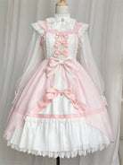 Sweetlolita JSK dress set with pink and white fairy style for plus size girls