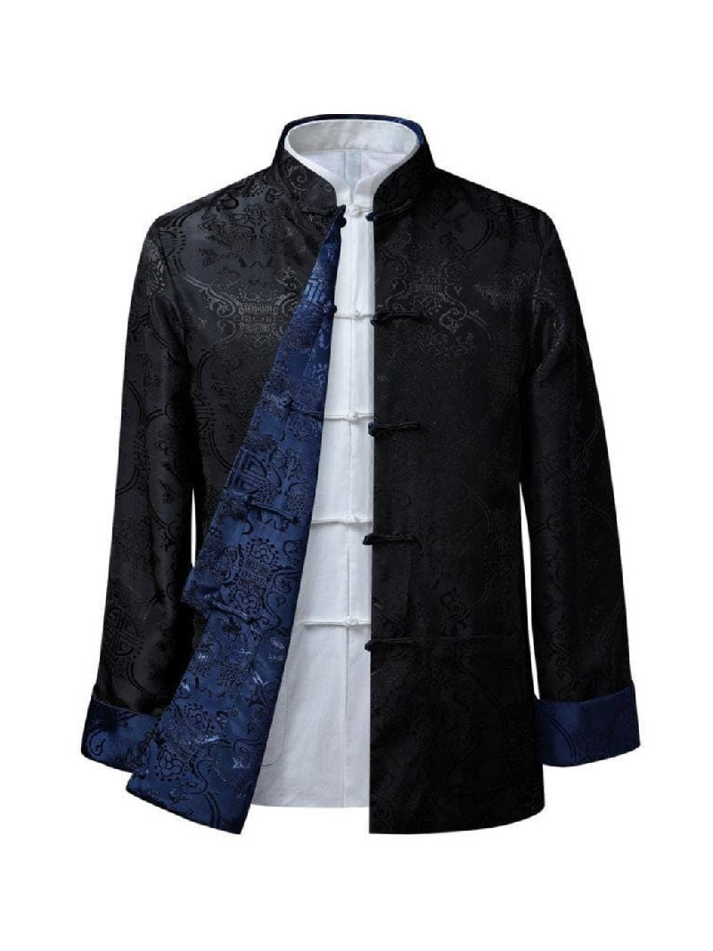 Aslinhanfu Chinese Men double sided Tang suit Jacket, Wedding tang suit jacket