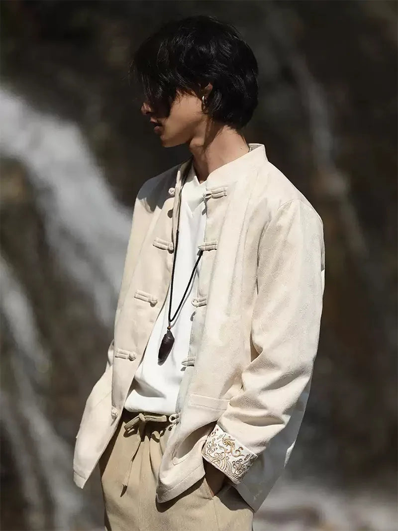 Tang Suit | Modern Chinese Style Jacket for Men with Frog Buttons