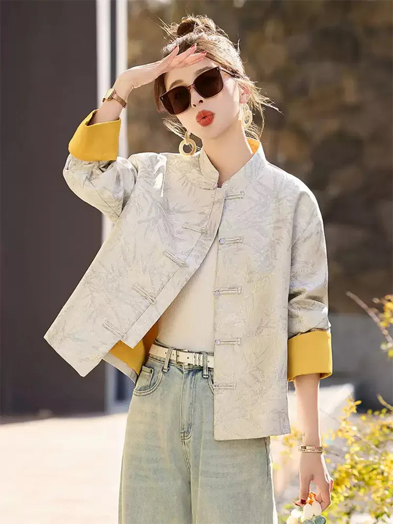 Tang Suit Female | Modern Chinese Embroidered Jacket for Women