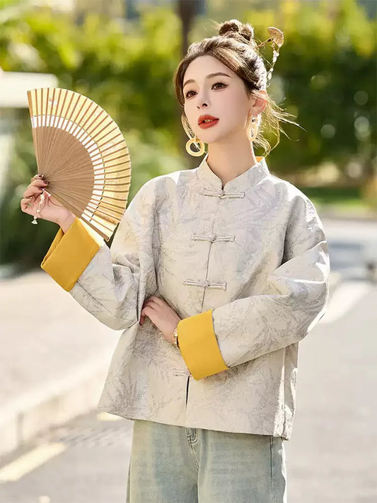 Tang Suit Female | Modern Chinese Embroidered Jacket for Women