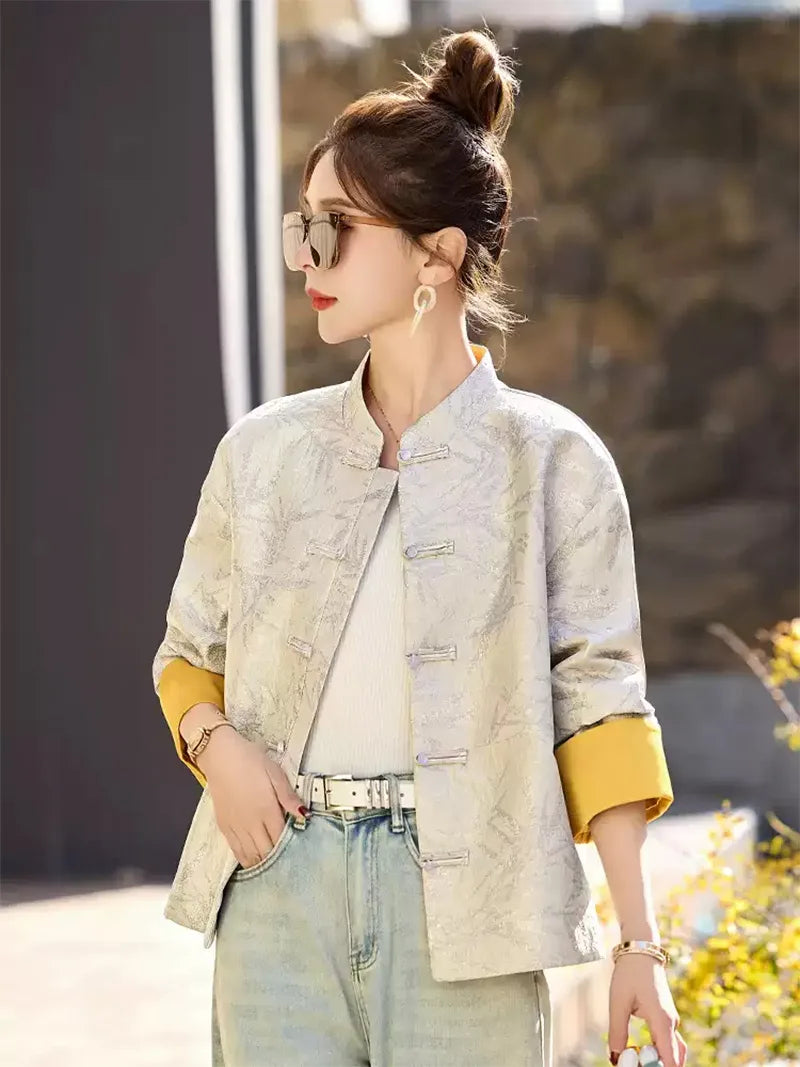 Tang Suit Female | Modern Chinese Embroidered Jacket for Women