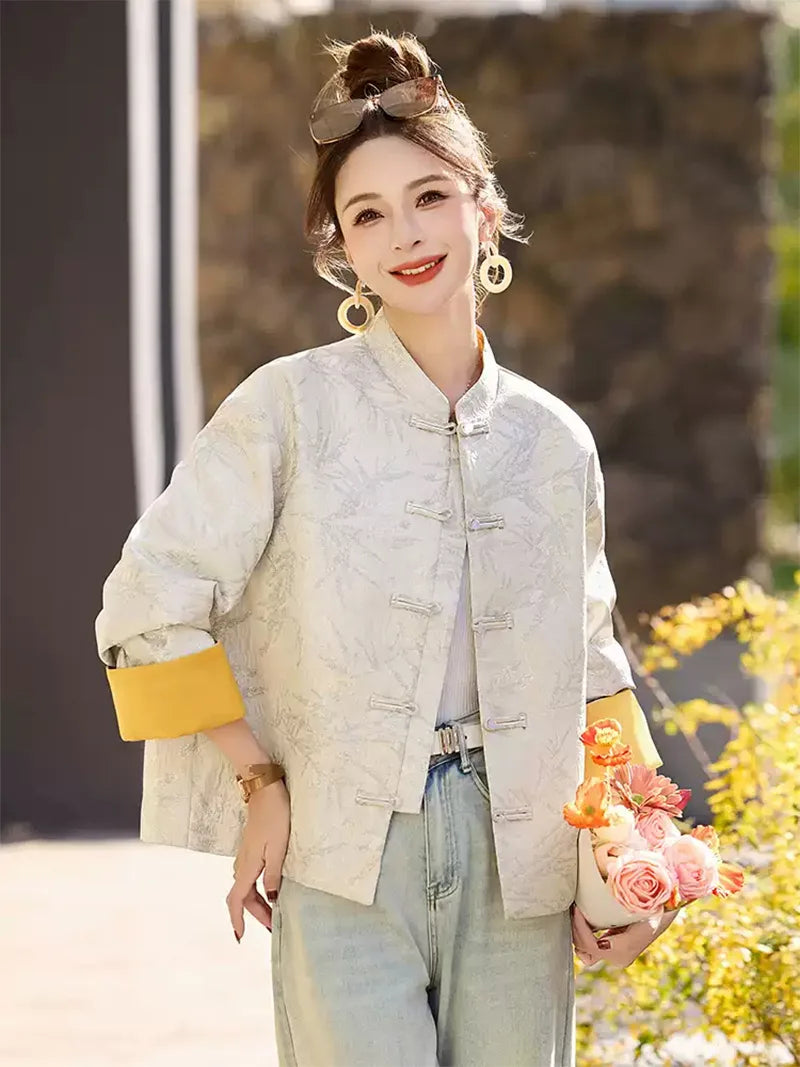 Tang Suit Female | Modern Chinese Embroidered Jacket for Women