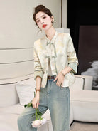 Tang suit female Chinese-style jacket with pankou buttons, modern traditional design, versatile spring and autumn outerwear for women