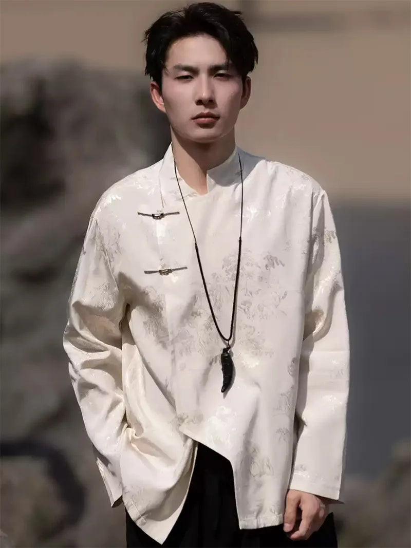 Tang Suit Jacket | Modern Chinese Style Men's Jacket with Buttons