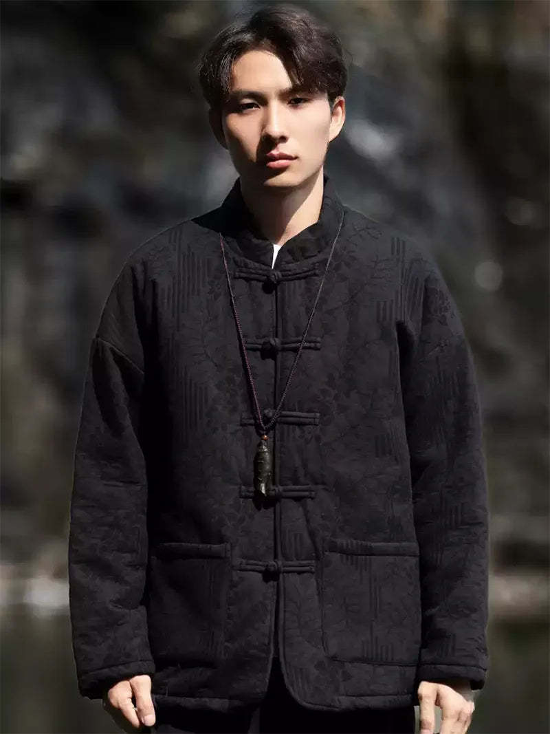 Tang Suit Men Online | Vintage Chinese Style Winter Cotton Jacket