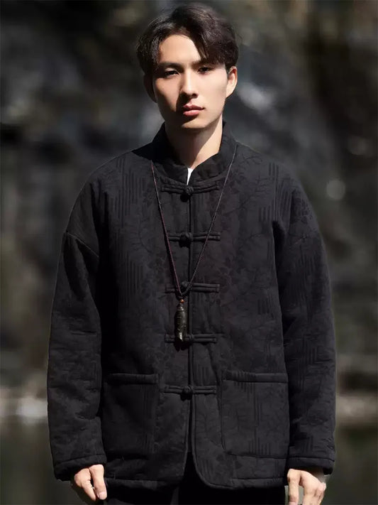 Tang Suit Men Online | Vintage Chinese Style Winter Cotton Jacket