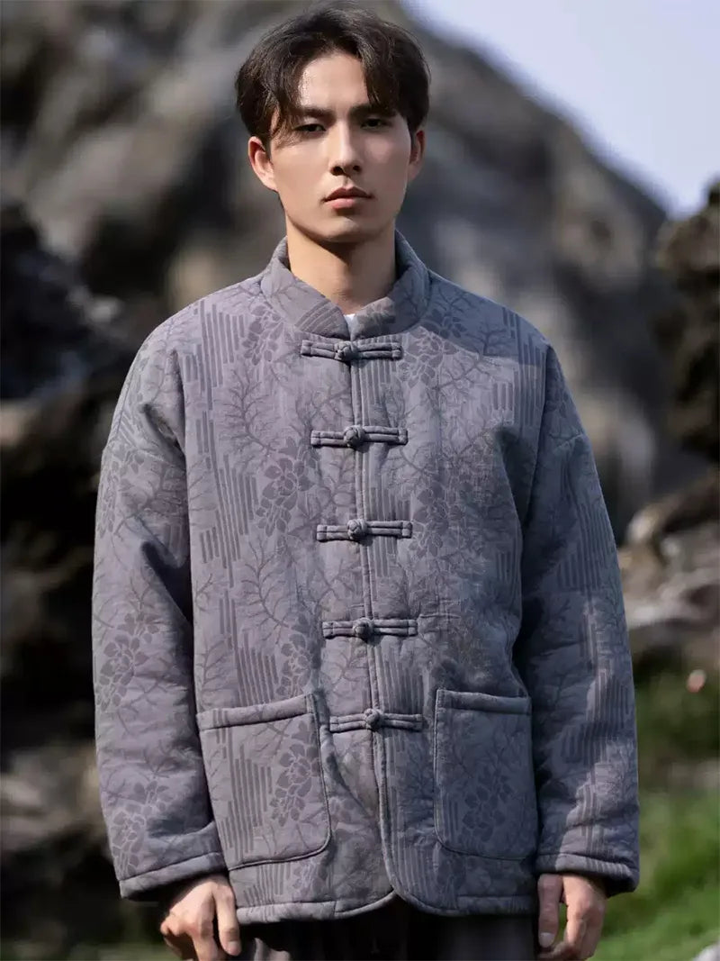 Tang Suit Men Online | Vintage Chinese Style Winter Cotton Jacket
