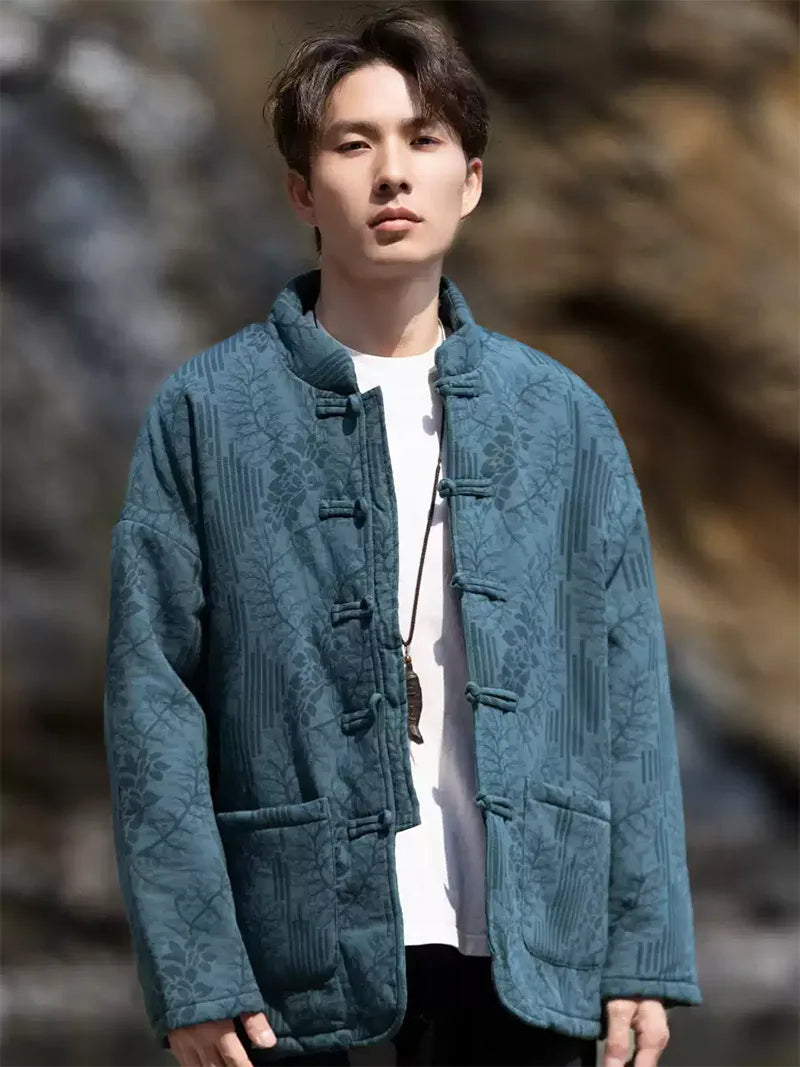 Tang Suit Men Online | Vintage Chinese Style Winter Cotton Jacket