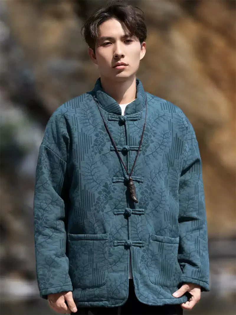 Tang Suit Men Online | Vintage Chinese Style Winter Cotton Jacket