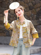 Tang suit women lightweight Chinese jacket with pankou buttons, modern style, casual spring-summer wear, sun protection