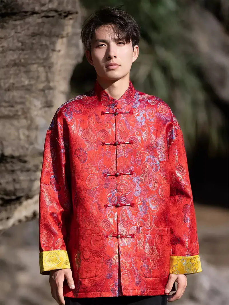 Tang Suits | Chinese Style Men’s Jacket with Vintage Buttons