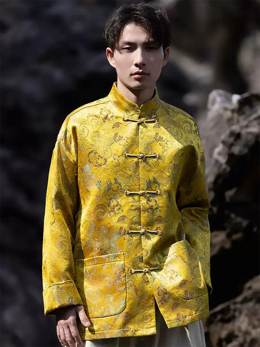 Tang Suits | Chinese Style Men’s Jacket with Vintage Buttons