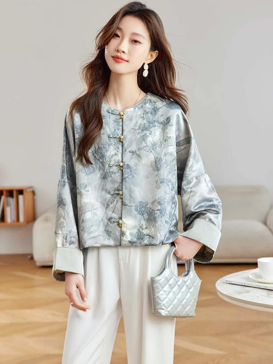 Tangzhuang | Beautiful Modern Chinese Jacquard Jacket for Women
