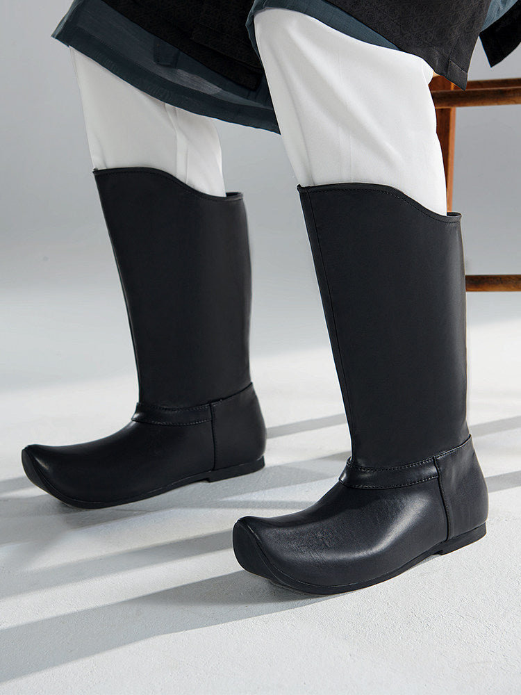 Traditional Chinese Hanfu Costume Boots for Men – Non-Slip Stage & Photography Wear