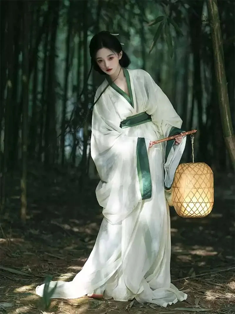 Red Warring States Hanfu for women with long trailing hem and cross-collar design, authentic traditional Chinese clothing hanfu for daily wear