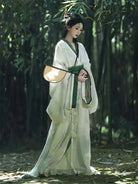 Red Warring States Hanfu for women with long trailing hem and cross-collar design, authentic traditional Chinese clothing hanfu for daily wear