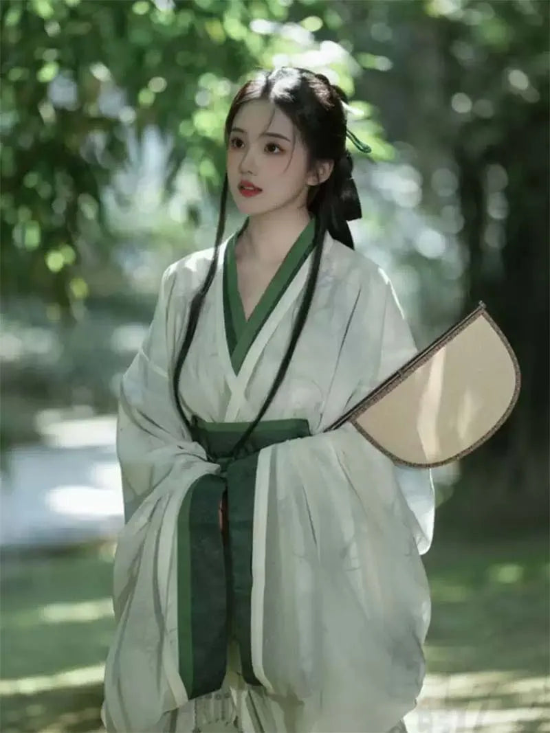 Red Warring States Hanfu for women with long trailing hem and cross-collar design, authentic traditional Chinese clothing hanfu for daily wear