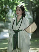 Red Warring States Hanfu for women with long trailing hem and cross-collar design, authentic traditional Chinese clothing hanfu for daily wear