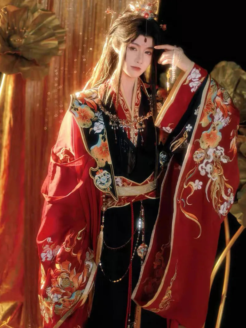 Traditional clothing in China embroidered wide-sleeve Hanfu for men and women