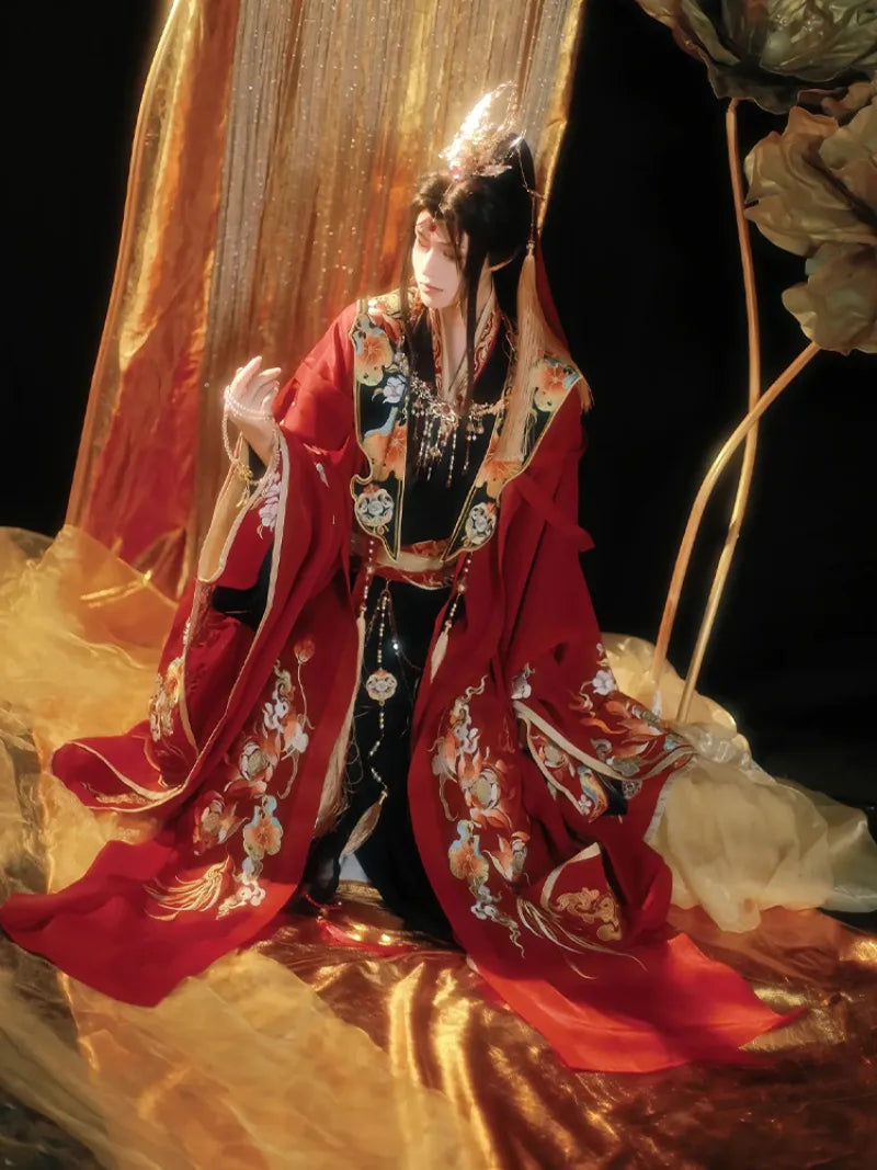 Traditional clothing in China embroidered wide-sleeve Hanfu for men and women