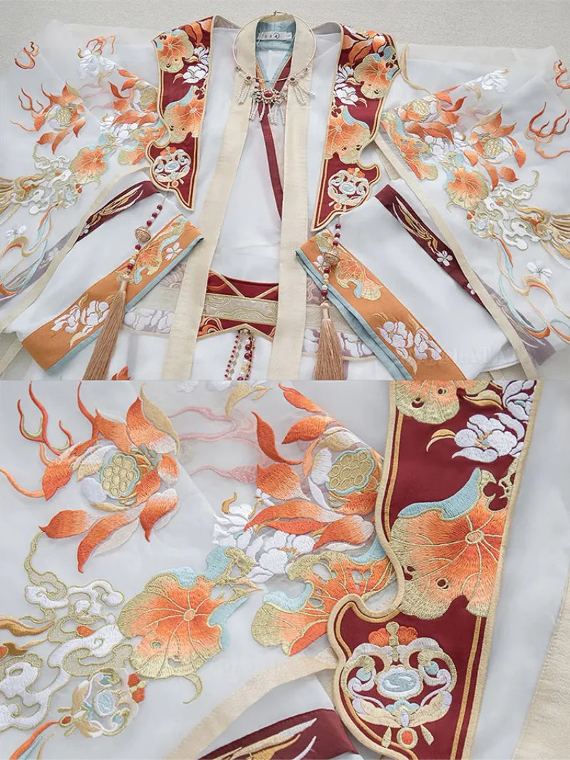 Traditional clothing in China embroidered wide-sleeve Hanfu for men and women