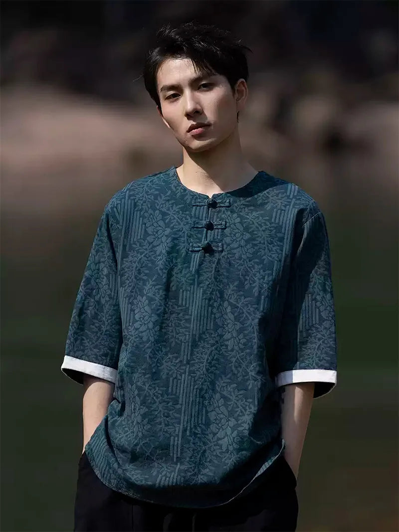 Traditional Tang Suit | Classic Chinese Linen Shirt with Modern Touch