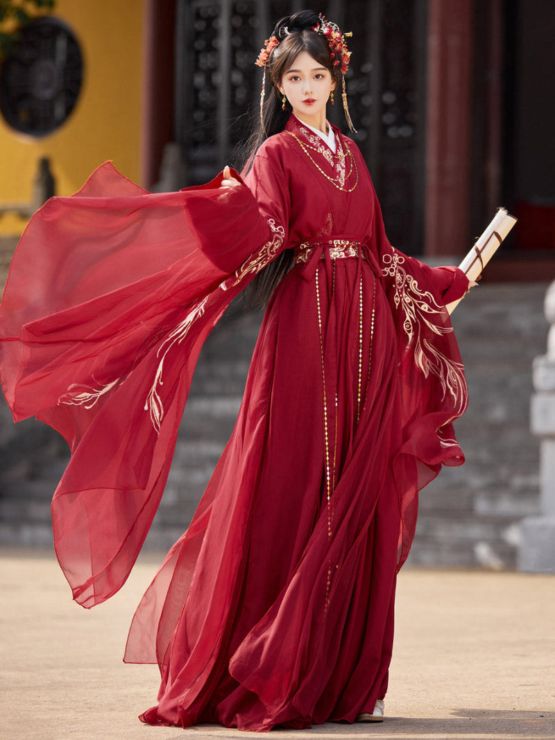 Wei Jin Dynasty Qiyao Ruqun Hanfu | Evening Star 辰星