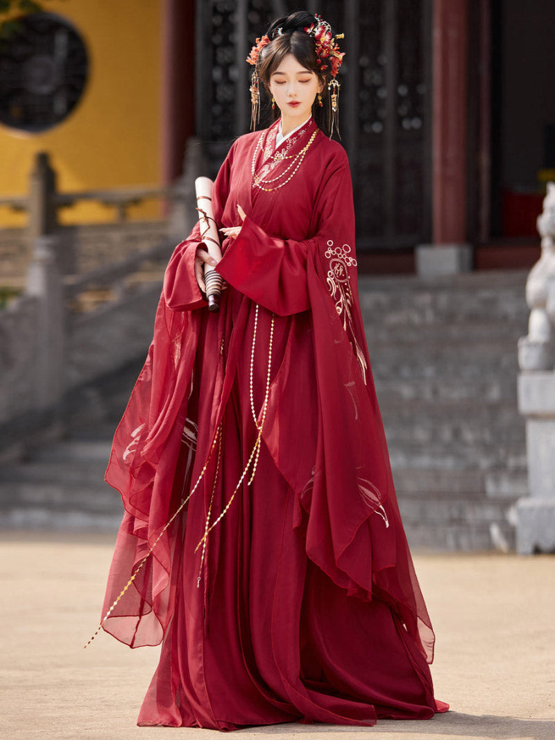 Wei Jin Dynasty Qiyao Ruqun Hanfu | Evening Star 辰星