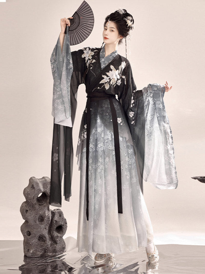 Wei Jin Dynasty Qiyao Ruqun Hanfu | Moli 墨梨