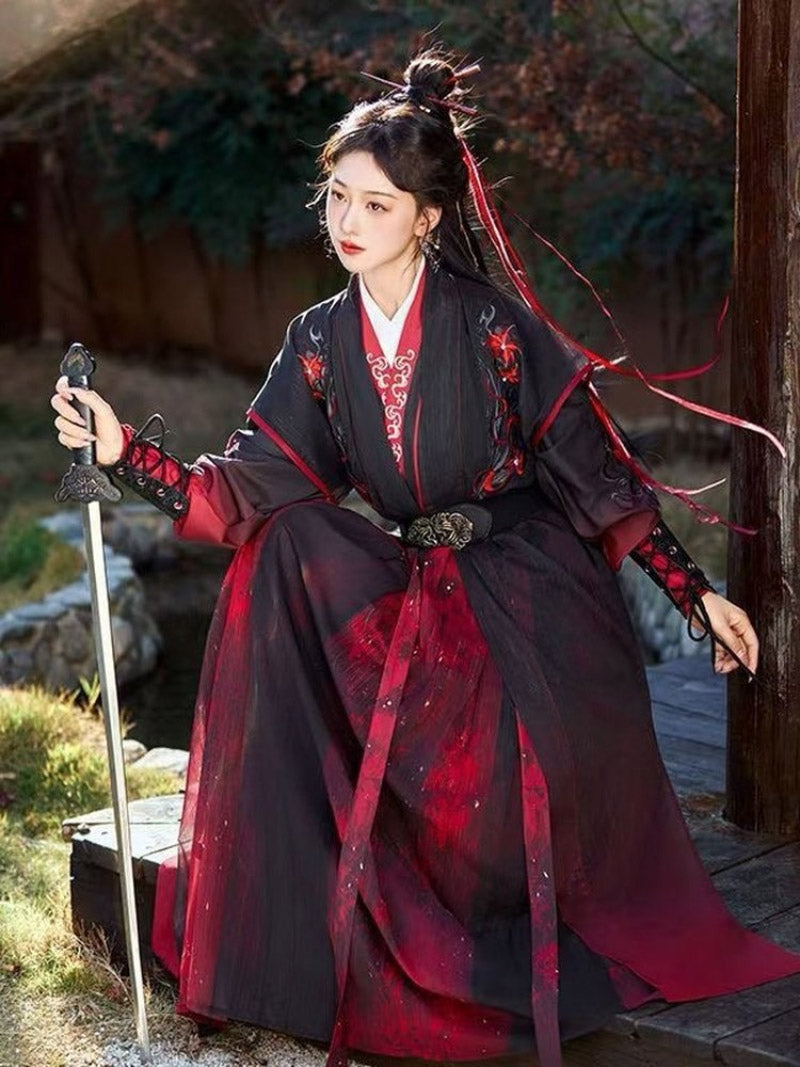 Wei Jin Dynasty Qiyao Ruqun Hanfu | Hongchen 红尘