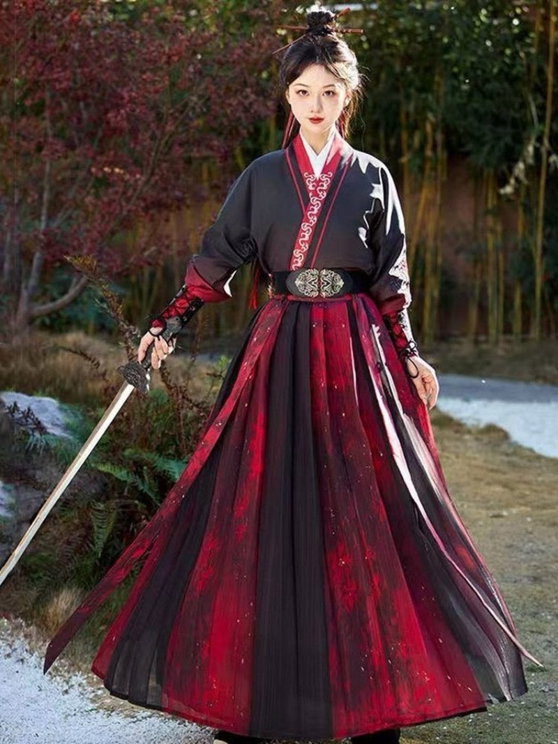 Wei Jin Dynasty Qiyao Ruqun Hanfu | Hongchen 红尘
