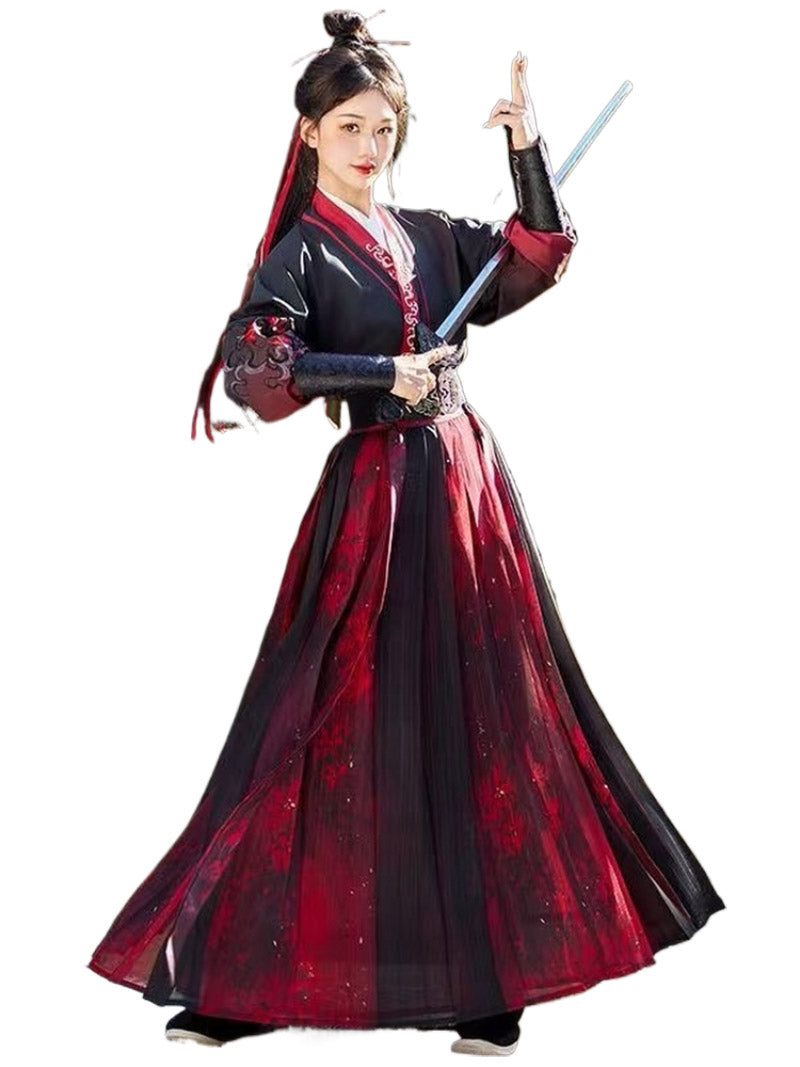 Wei Jin Dynasty Qiyao Ruqun Hanfu | Hongchen 红尘