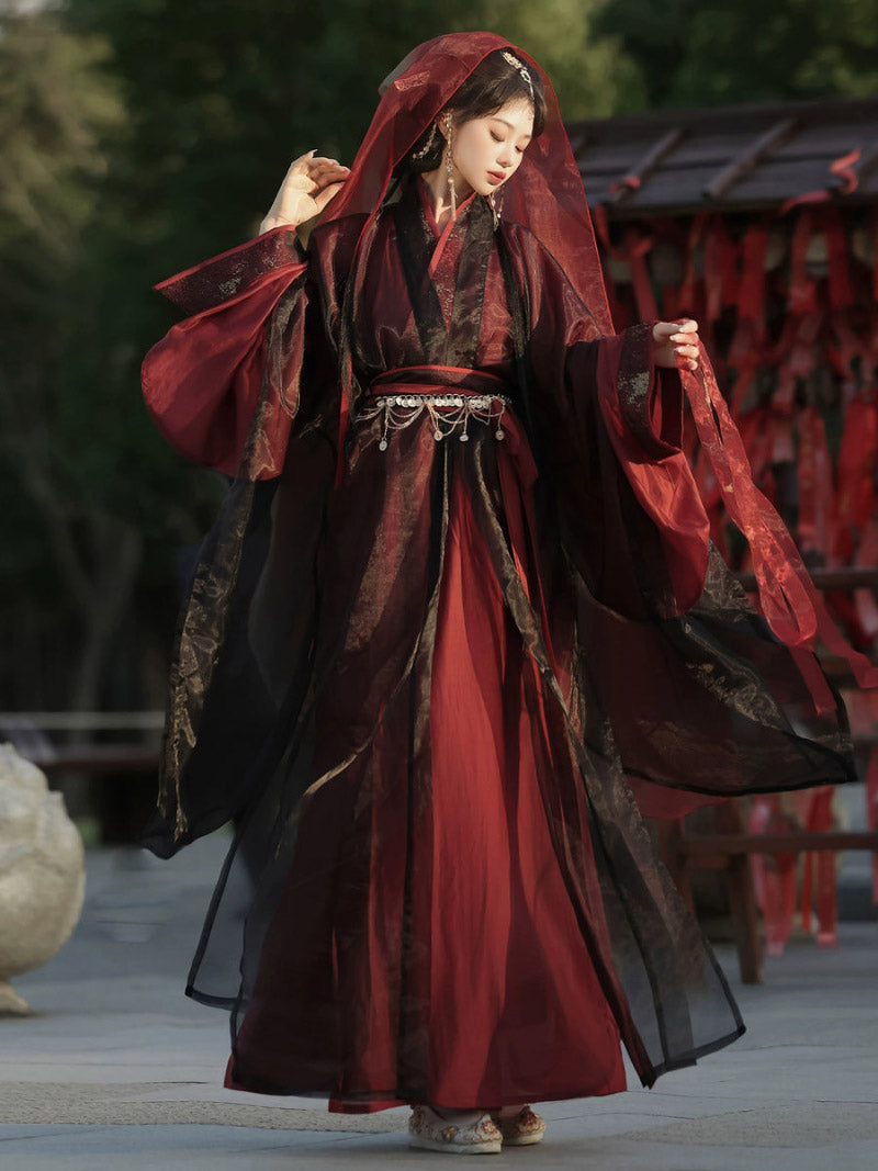 Wei Jin Dynasty Hanfu Robe | Yuji Lament 虞姬叹