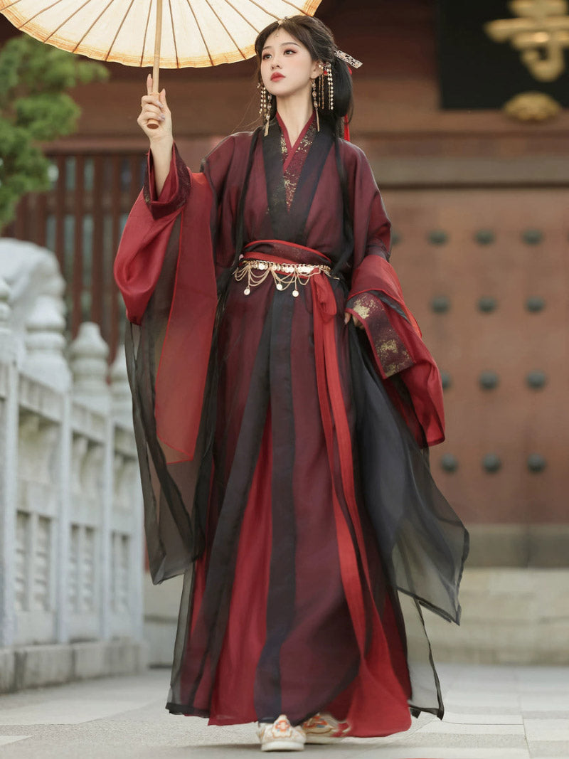Wei Jin Dynasty Hanfu Robe | Yuji Lament 虞姬叹