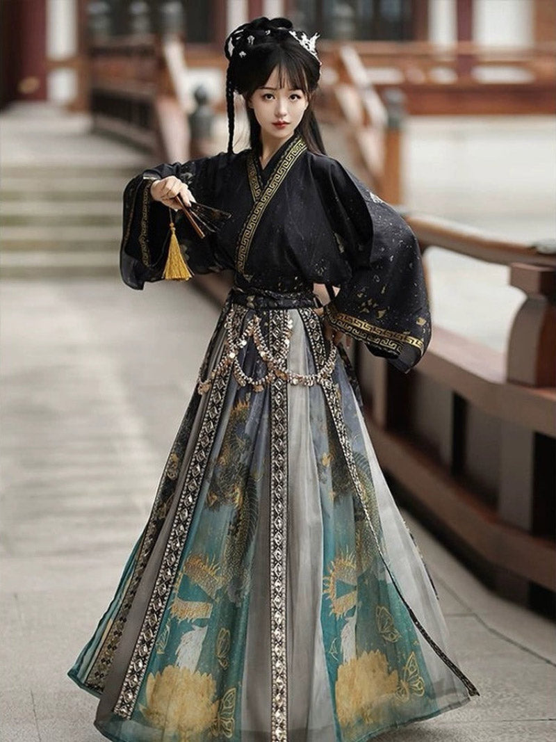 Wei Jin Dynasty Qiyao Ruqun Hanfu | Mystic