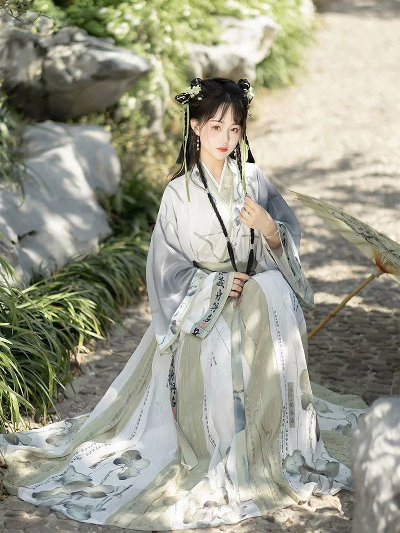 Wei Jin Dynasty Qiyao Ruqun Hanfu | Lian Rong 莲蓉