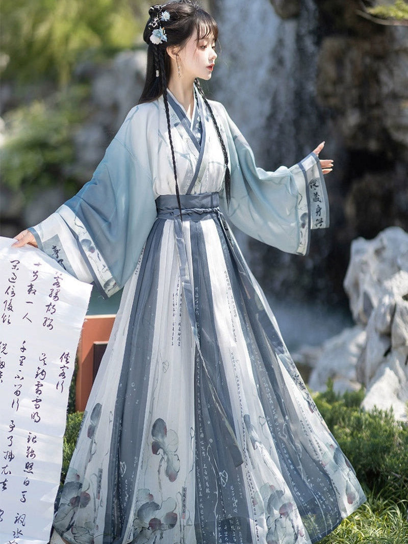 Wei Jin Dynasty Qiyao Ruqun Hanfu | Lian Rong 莲蓉