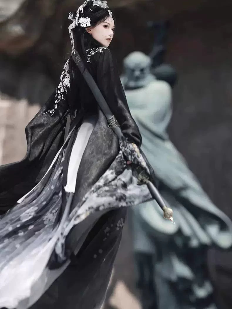 Wei Jin Dynasty Qiyao Ruqun Hanfu | Unstained 不染尘